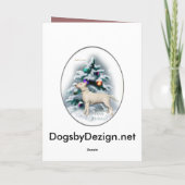 ブルテリアのクリスマスのギフト シーズンカード (裏面)