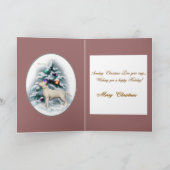 ブルテリアのクリスマスのギフト シーズンカード (内部)