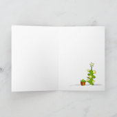 ブルテリアのクリスマスグリーティングカード シーズンカード (内部)