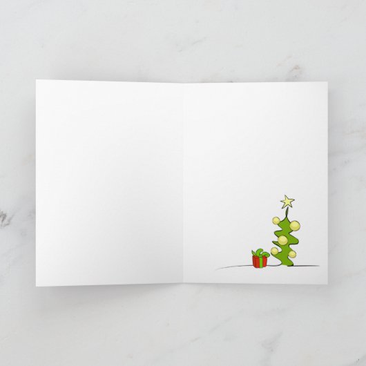 ブルテリアのクリスマスグリーティングカード シーズンカード (内部)