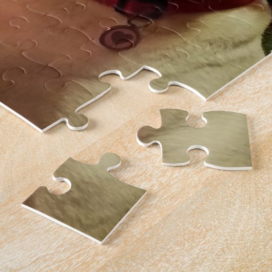 ブルテリアのクリスマスプレゼントの木 ジグソーパズル (側面)