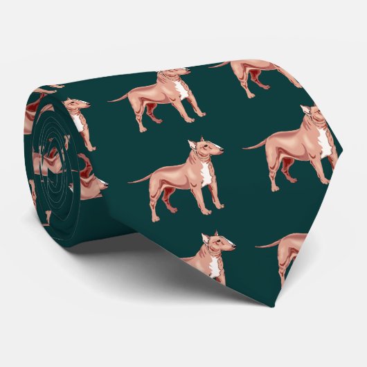 ブルテリアのタイ ネクタイ (ロール)