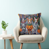 ブルテリアのハロウィンコスチューム クッション (椅子)