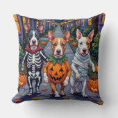 ブルテリアのハロウィンコスチューム クッション (正面)