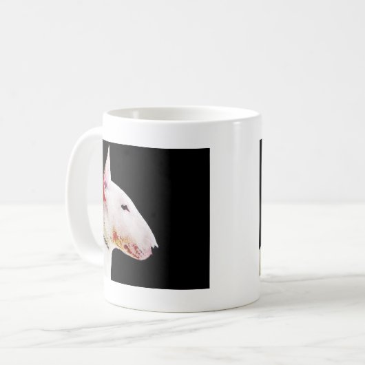 ブルテリアのマグ コーヒーマグカップ (正面左)