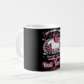 ブルテリアのママのマグ コーヒーマグカップ (正面左)