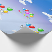 ブルテリアの包装紙"ハッピーバースデー" ラッピングペーパー (角)