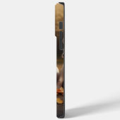 ブルテリアの子犬　秋の喜びのかぼちゃ Case-Mate iPhoneケース (裏面 / 左)