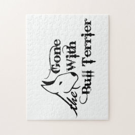 ブルテリアの愛犬家と一緒に ジグソーパズル