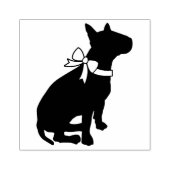 ブルテリアの犬の子犬 ラバースタンプ (インプリント)