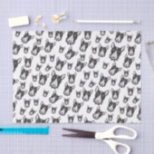 ブルテリアの見直し! 愛らしい小犬のいじめっ子 薄葉紙 (クラフト)