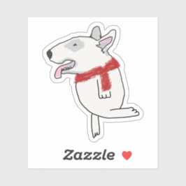 ブルテリアは旅行を楽しむ シール