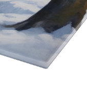 ブルテリアは雪のクリスマスを許した カッティングボード (角)