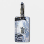 ブルテリアは雪のクリスマスを許した ラゲッジタグ (裏面縦)