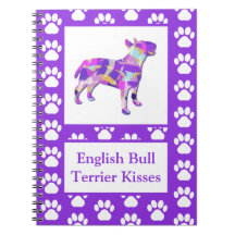 ブルテリアイングリッシュキスドッグシルエットPPY&B