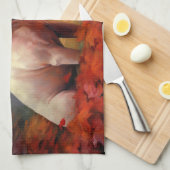 ブルテリアイン紅葉秋インスパイア キッチンタオル (四つ折り)