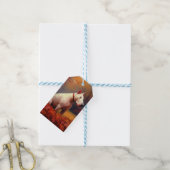 ブルテリアイン紅葉秋インスパイア ギフトタグ (より糸付き)