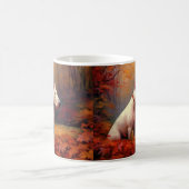 ブルテリアイン紅葉秋インスパイア コーヒーマグカップ (中央)