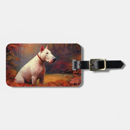 ブルテリアイン紅葉秋インスパイア ラゲッジタグ (正面横)