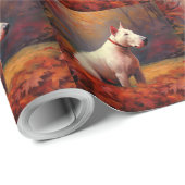 ブルテリアイン紅葉秋インスパイア ラッピングペーパー (ロールコーナー)