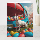 ブルテリアイースターエッグ カード (正面)