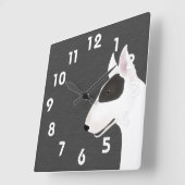 ブルテリアウォールクロック スクエア壁時計 (傾斜)