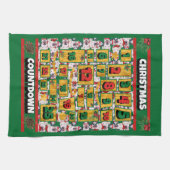 ブルテリアカウントダウンクリスマスアドベントカレンダー キッチンタオル (横)