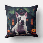 ブルテリアカボンプキンハロウィーン怖 クッション (裏面)