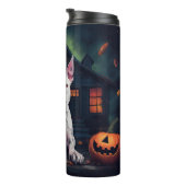 ブルテリアカボンプキンハロウィーン怖 タンブラー (回転右)