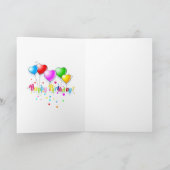 ブルテリアカートゥーンカード「ハッピーバースデー」 カード (内部)