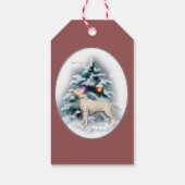 ブルテリアクリスマスギフトタグ ギフトタグ (裏面)