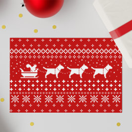 ブルテリアクリスマスドッグスススレーライドホリデー シーズンカード