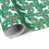 ブルテリアクリスマスドッグ ラッピングペーパー (ロールコーナー)