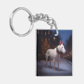 ブルテリアクリスマスフェスティバルシーズン キーホルダー (正面左)