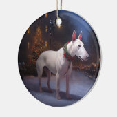 ブルテリアクリスマスフェスティバルシーズン セラミックオーナメント (左)