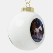 ブルテリアクリスマスフェスティバルシーズン セラミックボールオーナメント (左)