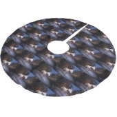 ブルテリアクリスマスフェスティバルシーズン ブラッシュドポリエステルツリースカート (アングル)