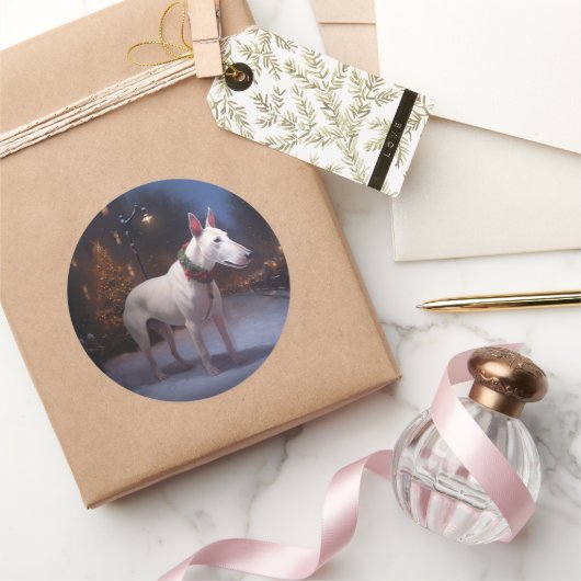 ブルテリアクリスマスフェスティバルシーズン ラウンドシール (ギフト)