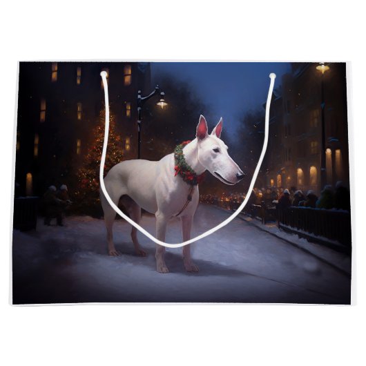 ブルテリアクリスマスフェスティバルシーズン ラージペーパーバッグ (正面)