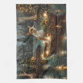 ブルテリアクリスマスフェスティバル航海 キッチンタオル (縦)