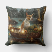 ブルテリアクリスマスフェスティバル航海 クッション (正面)