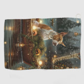 ブルテリアクリスマスフェスティバル航海 ゴルフタオル (横)