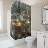 ブルテリアクリスマスフェスティバル航海 シャワーカーテン (インサイチュ)