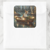 ブルテリアクリスマスフェスティバル航海 スクエアシール (バッグ)