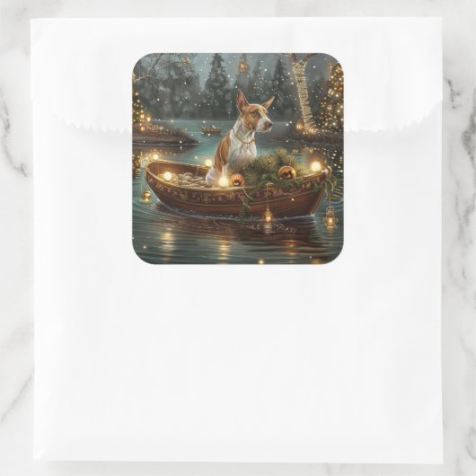 ブルテリアクリスマスフェスティバル航海 スクエアシール (バッグ)