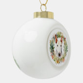 ブルテリアクリスマスリースフェスティバルカップ セラミックボールオーナメント (左)