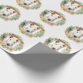 ブルテリアクリスマスリースフェスティバルカップ ラッピングペーパー (角)