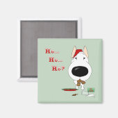 ブルテリアクリスマス マグネット (正面/裏面)