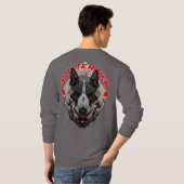 ブルテリアサイバーパンクサムライエリート Tシャツ (裏面フル)