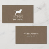 ブルテリアシルエット 名刺 (正面/裏面)